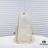Chanel Tote Bag - Spring Summer Striped Canvas Beach Shopping Bag with Chain Detail