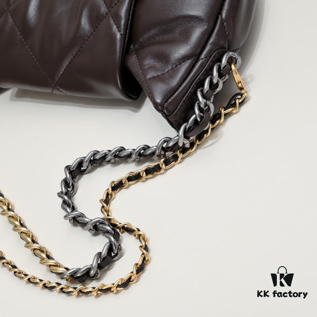 New Arrival‼️CHANEL 19bag Series 24C Pre-Spring Half-Moon Underarm Bag