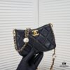 CHANEL 24S Pearl Adjustable Hobo Bag in Soft Lambskin