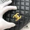 Large Black Chanel Unique Design Flap Bag – Dual Shoulder and Handheld Carry