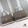 Large Gray Chanel Bag 💥 Unique Design Flap Tote with Detachable Strap, Dual Carry Options