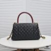 Black and Red Hand-Exchanged Chanel - Unique Design Flap Bag for Shoulder or Handheld Use