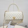 Large White Chanel Bag 💥 Unique Design Flap Tote with Detachable Strap, Dual Carry Options