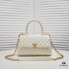 Medium White Chanel Flap Bag with Unique Design, Dual Carry Tote or Shoulder Style, Exquisite Craftsmanship