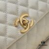 Medium White Chanel Flap Bag with Unique Design, Dual Carry Tote or Shoulder Style, Exquisite Craftsmanship