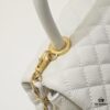 Medium White Chanel Flap Bag with Unique Design, Dual Carry Tote or Shoulder Style, Exquisite Craftsmanship