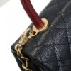 Chanel Unique Design Flap Bag with Shoulder and Top Handle, Dual Carry Style, Premium Imported Full-Grain Calfskin, Quilted Texture, Upgraded Luxury Gold-Tone Hardware, Handcrafted by Master Artisans