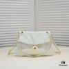 Chanel 24P Hobo Vintage Ping Pong Handbag, Dual-Use Practical Bag with Crossbody Leather-Chain Strap