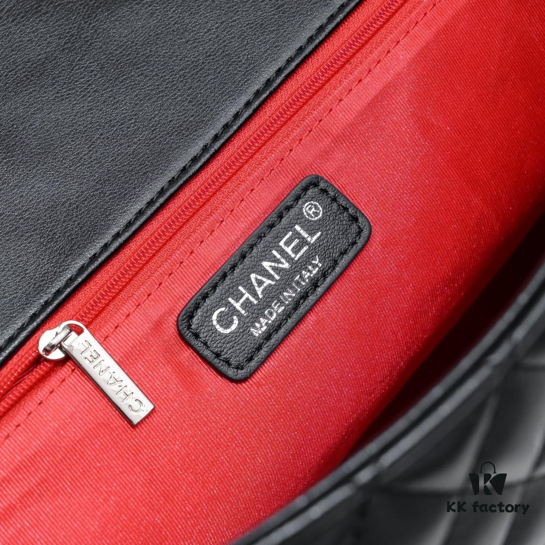 CHANEL 24A Vintage Spring Collection Caviar Quilted Tote Bag (Airport Bag) - Rare Pre-owned Exclusive Version from 2004