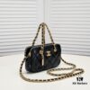 Chanel 23K Gold Coin Chain Bag Vintage Style Fashionable and Versatile Handbag