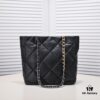 CHANEL 22B 19BAG Tote Black Gold Small Size