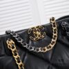 Large CHANEL 22B 19BAG Tote Black and Gold Italian GR Grade Lambskin