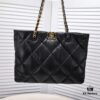 Large CHANEL 22B 19BAG Tote Black and Gold Italian GR Grade Lambskin