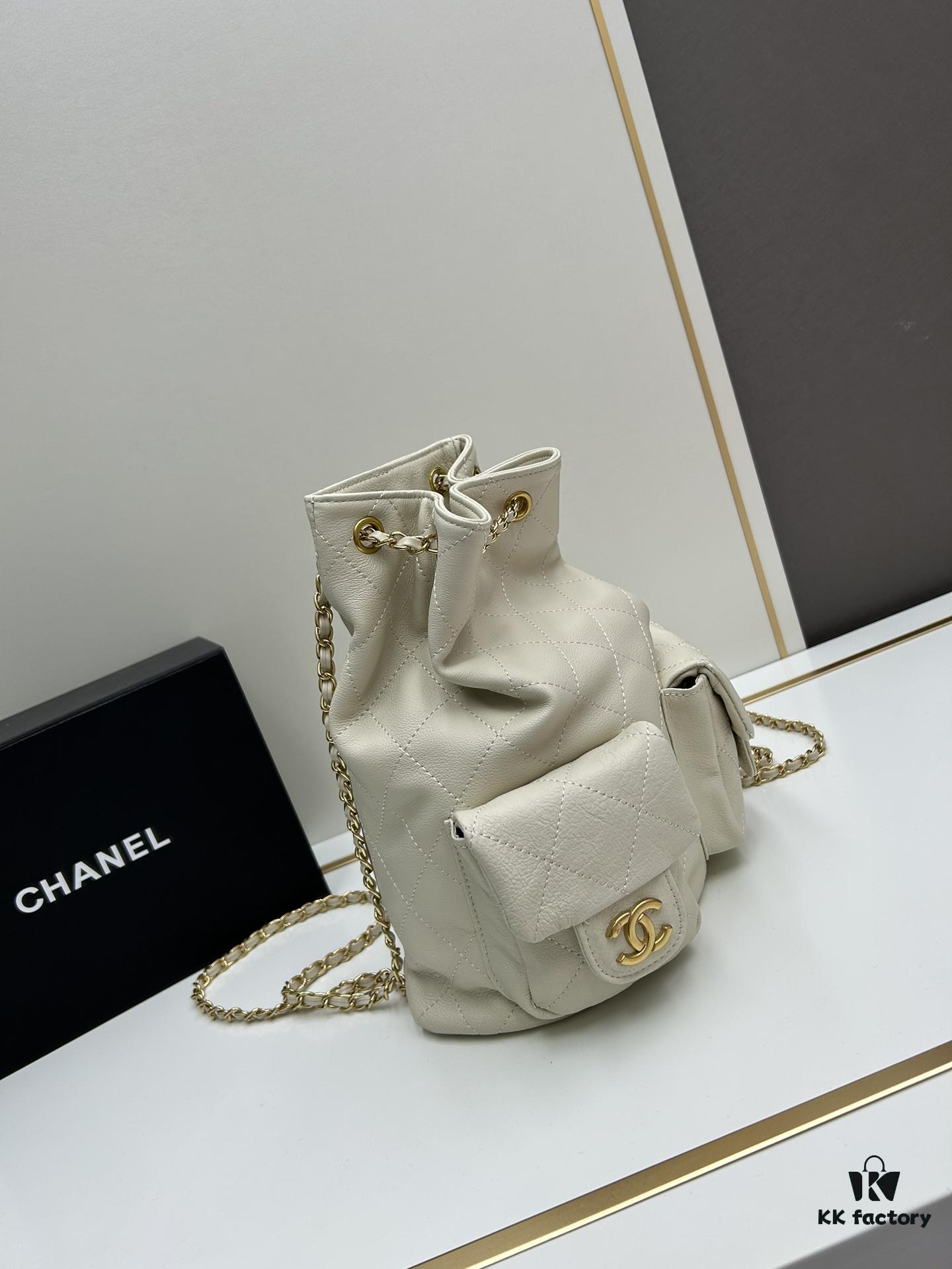 Chanel 25C Imported Full-Grain Calfskin Frog Double Shoulder Bag