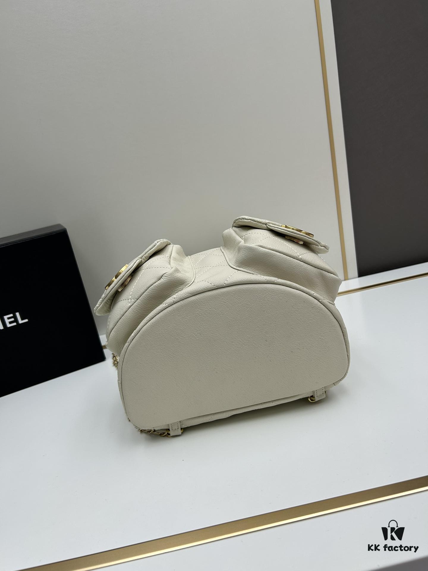 Chanel 25C Imported Full-Grain Calfskin Frog Double Shoulder Bag