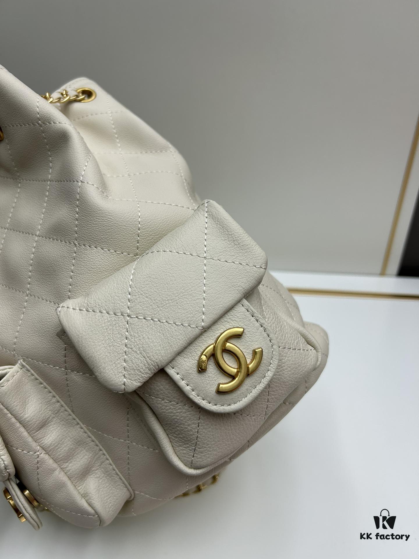 Chanel 25C Imported Full-Grain Calfskin Frog Double Shoulder Bag