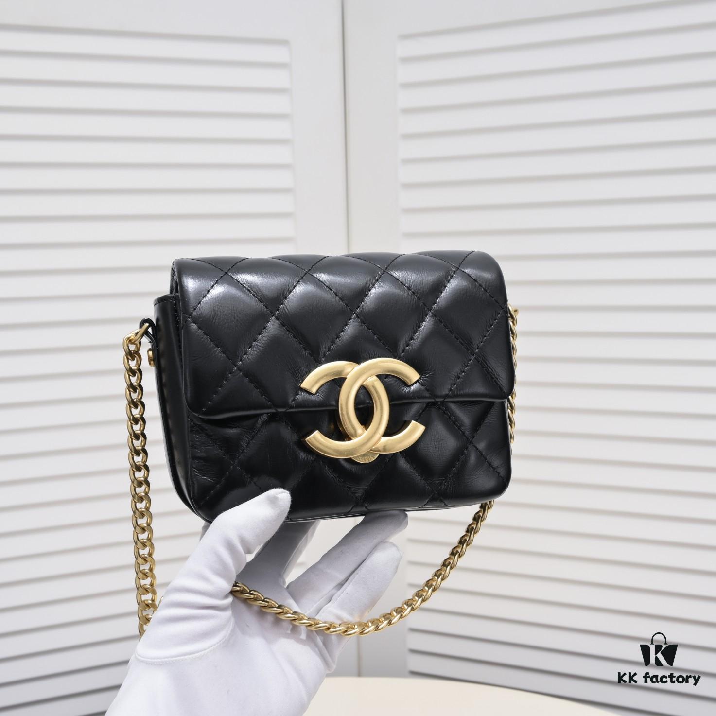 Mini Chanel 23P Large Hardware Logo Bag