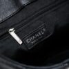 Vintage Chanel Black and Silver Shoulder Tote