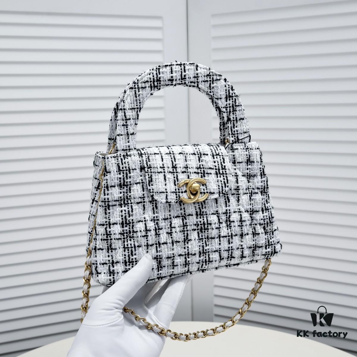 Chanel New Arrival 6170 - Beautiful Tweed Handbag Inspired by Camellia Motif from Fall/Winter 23/24 Collection