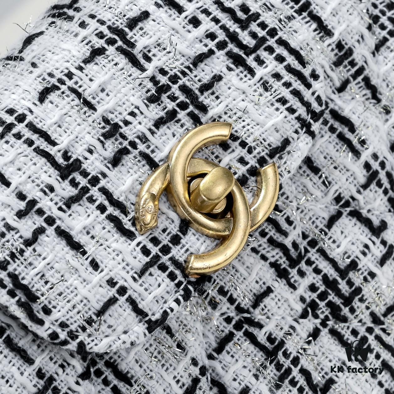 Chanel New Arrival 6170 - Beautiful Tweed Handbag Inspired by Camellia Motif from Fall/Winter 23/24 Collection