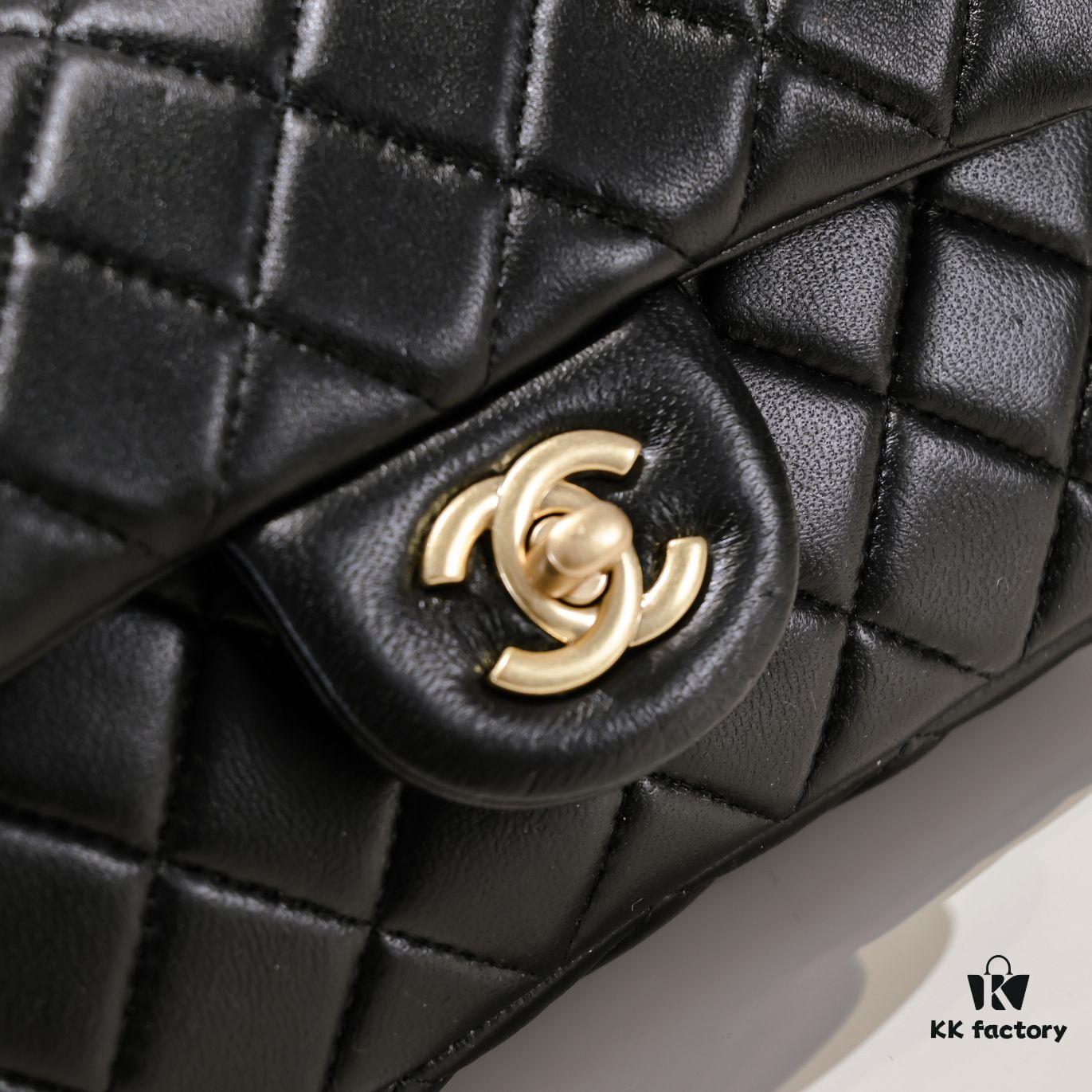 Chanel Hot-Selling Metal CF Mini Flap Bag with Hollow Woven Rope and Gold Ball Detail