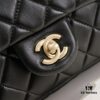 Chanel Hot-Selling Metal CF Mini Flap Bag with Hollow Woven Rope and Gold Ball Detail