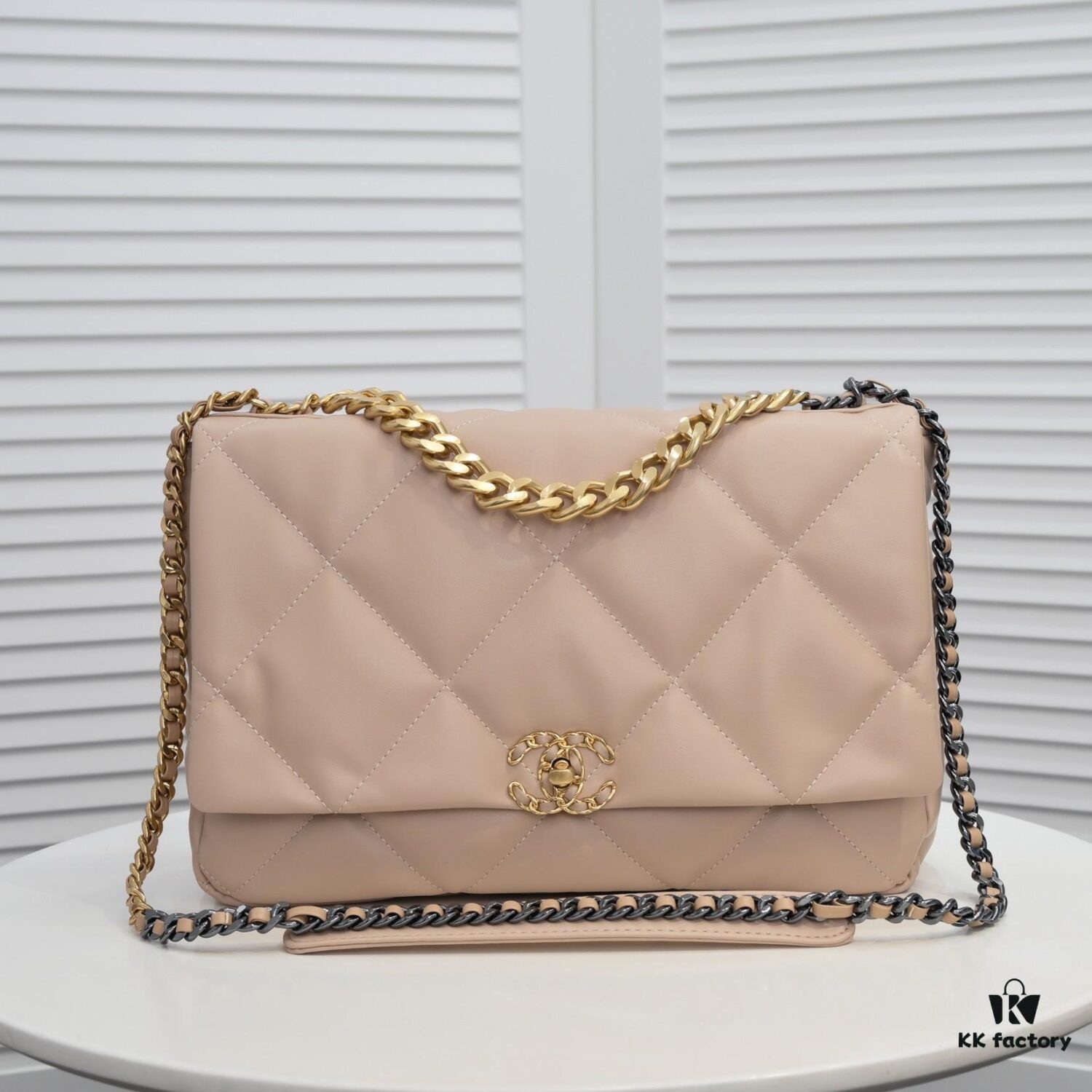 Beige Large Chanel Latest Bestseller Release 📣📣 Cabinet Synchronized, Imported Calfskin Leather with Super Soft Touch