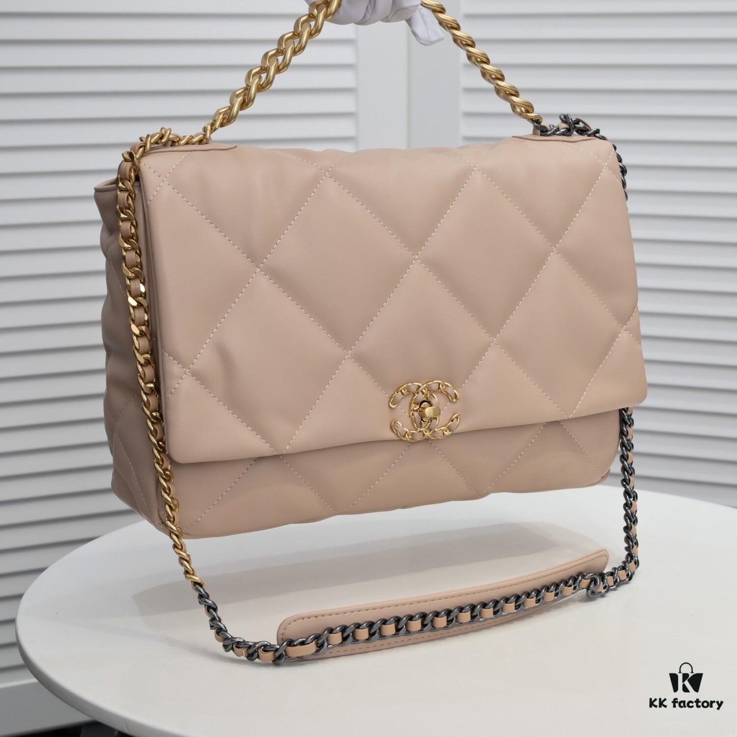 Beige Large Chanel Latest Bestseller Release 📣📣 Cabinet Synchronized, Imported Calfskin Leather with Super Soft Touch