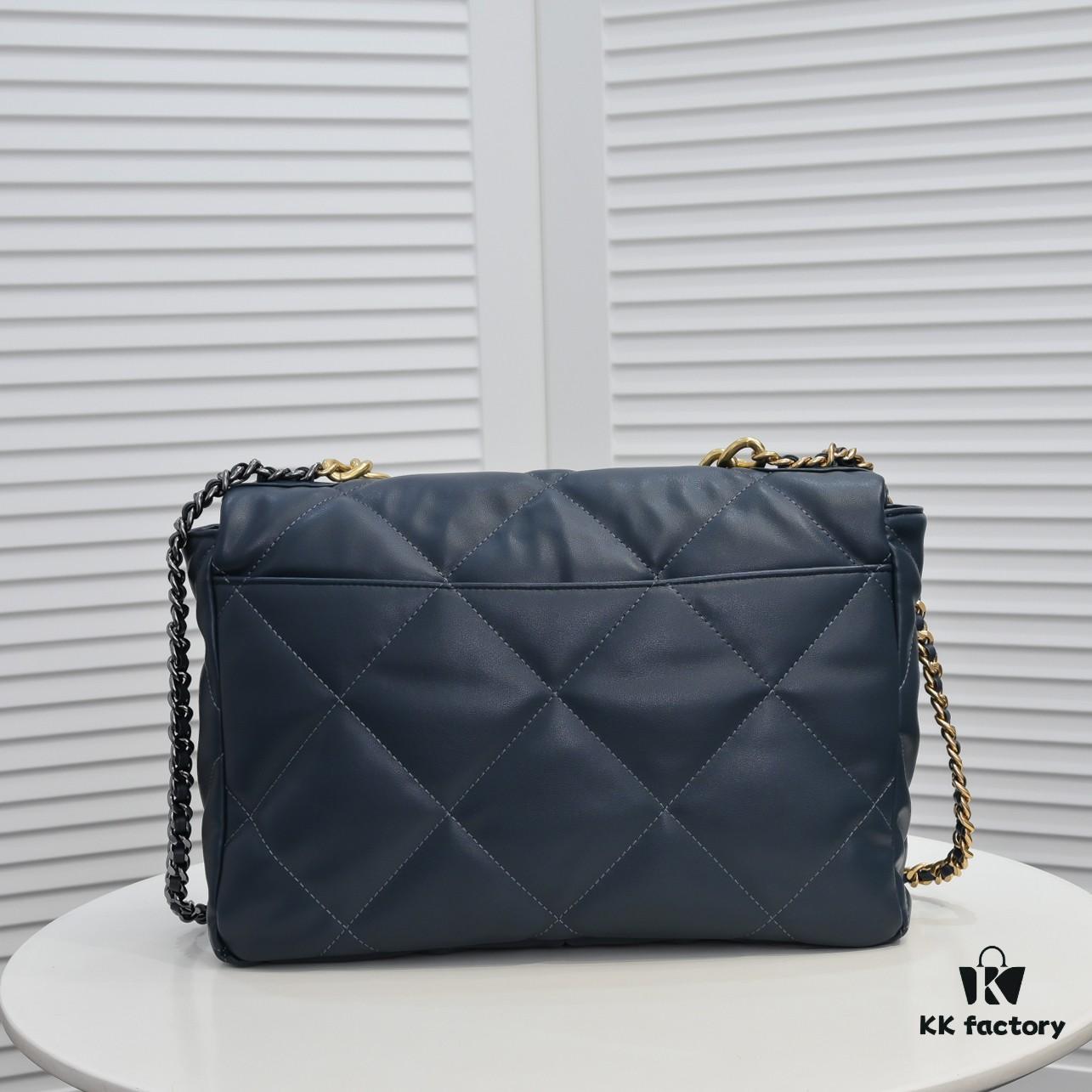 Large Chanel Deep Blue Latest Bestseller Just Arrived – Synchronized with Counter, Imported Cowhide Leather, Super Soft Touch