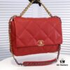 Large Red Chanel Latest Bestseller Now Available, Huge Size, Synchronized with Counter, Imported Cowhide, Extremely Soft Touch