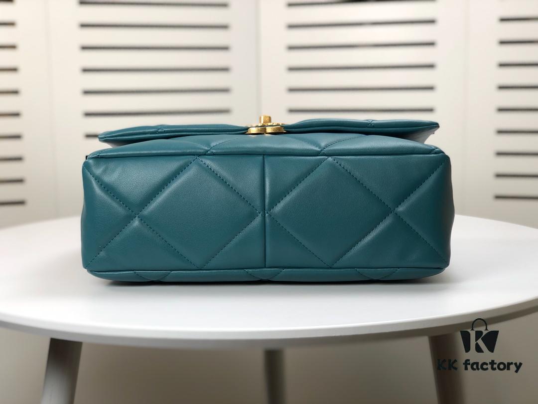 Turquoise Blue Large Chanel Latest Bestseller Just Arrived, Synchronized with Boutique, Premium Imported Calfskin Leather, Extremely Soft Touch