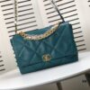 Turquoise Blue Large Chanel Latest Bestseller Just Arrived, Synchronized with Boutique, Premium Imported Calfskin Leather, Extremely Soft Touch