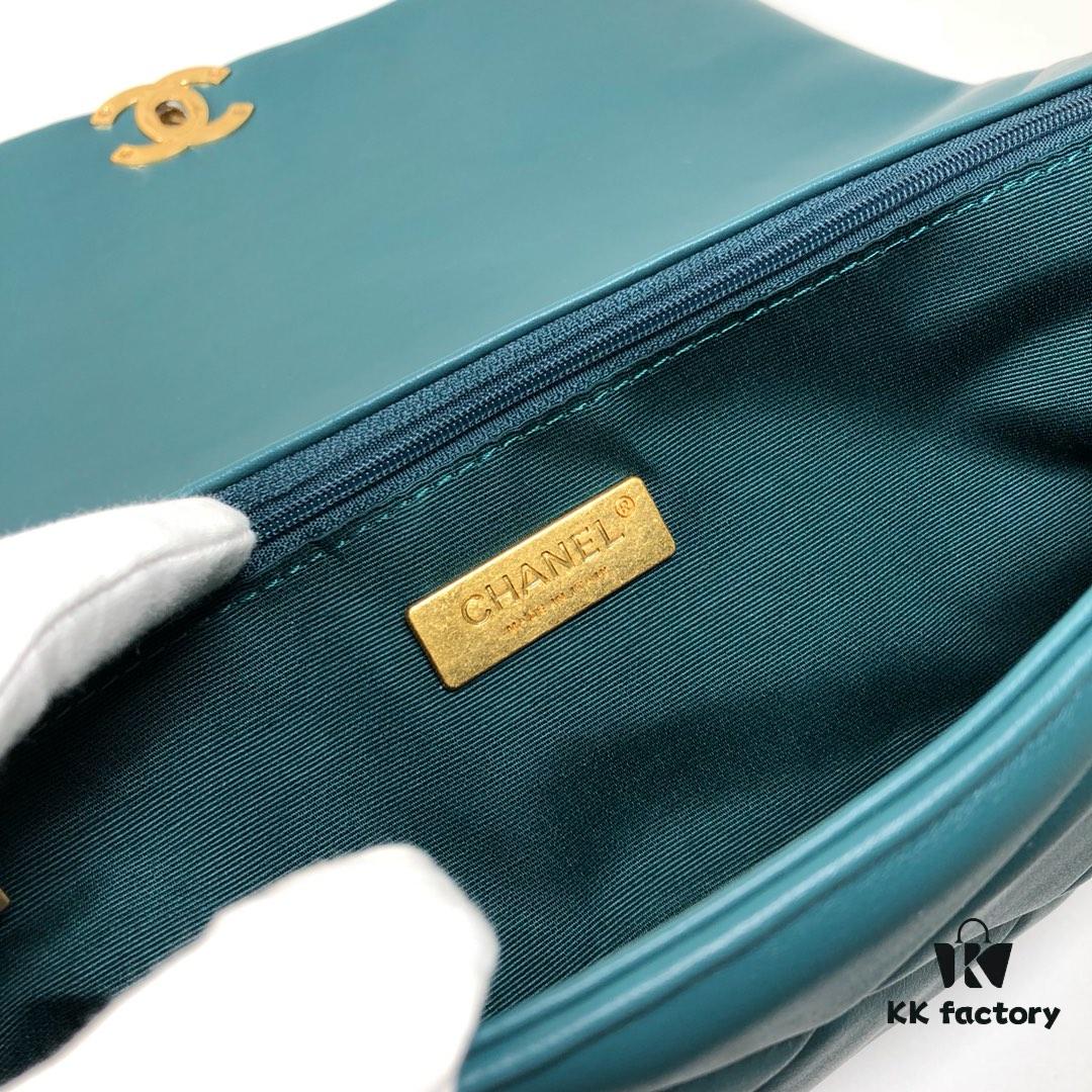 Turquoise Blue Large Chanel Latest Bestseller Just Arrived, Synchronized with Boutique, Premium Imported Calfskin Leather, Extremely Soft Touch
