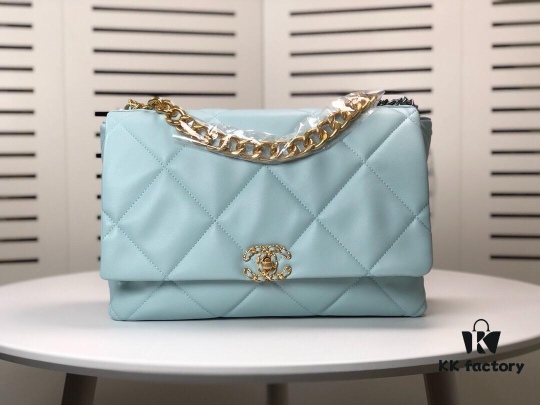 Mint Green Large Chanel Latest Bestseller Release 📣📣 Cabinet Synchronized, Imported Cowhide Leather with Super Soft Touch