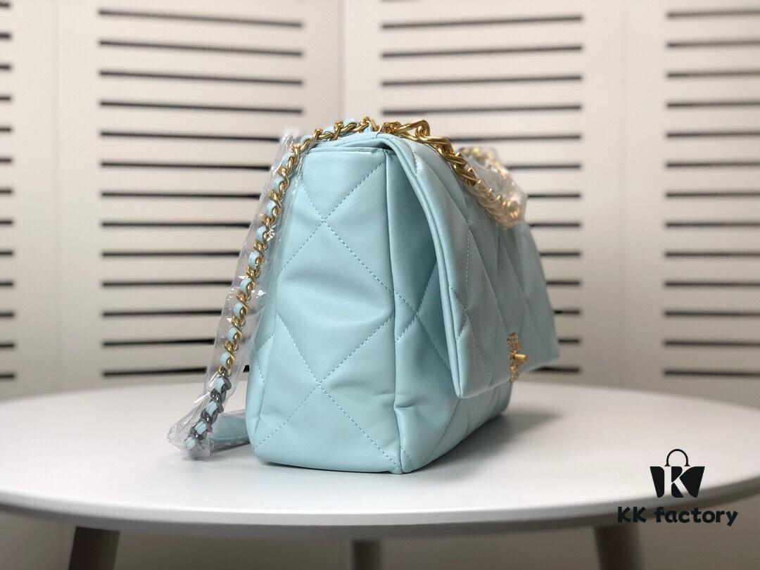 Mint Green Large Chanel Latest Bestseller Release 📣📣 Cabinet Synchronized, Imported Cowhide Leather with Super Soft Touch