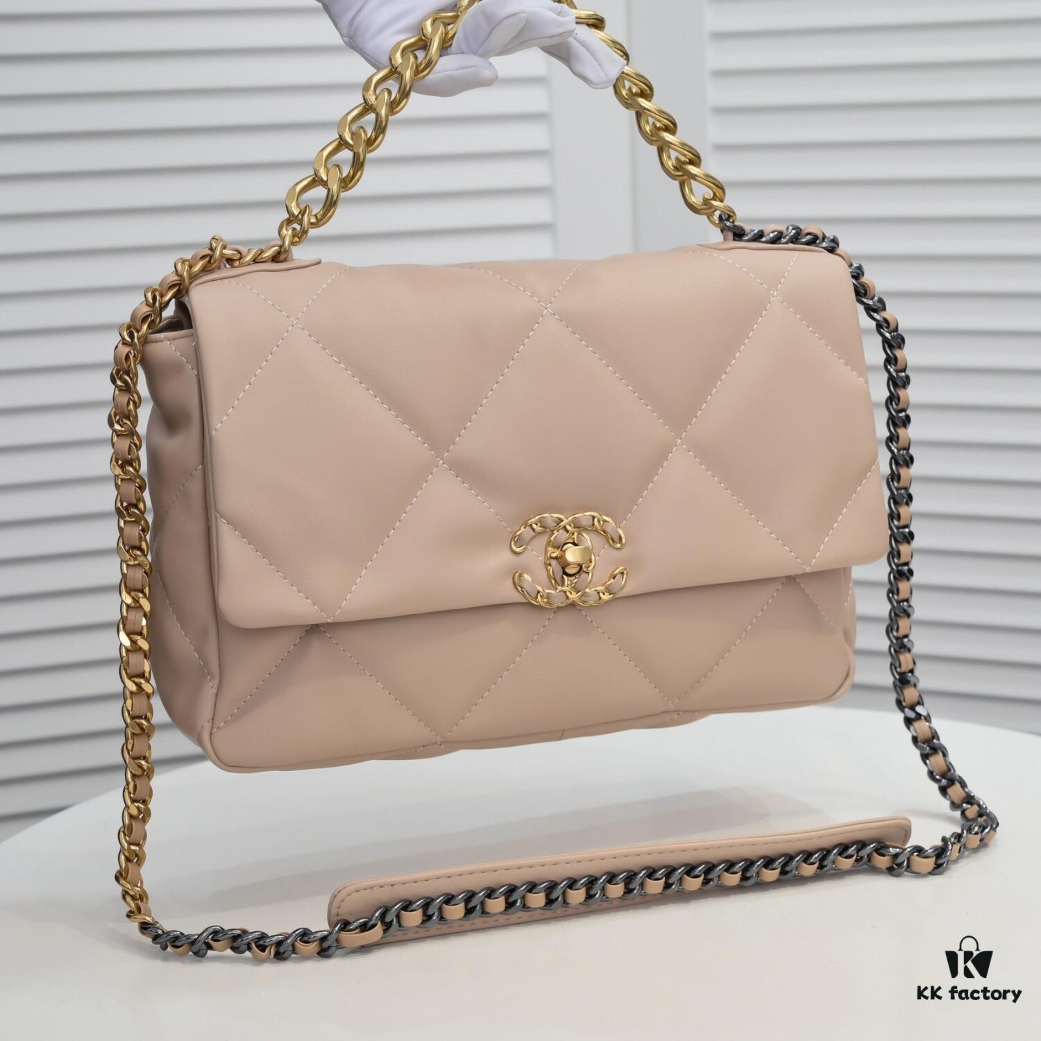 Beige Medium Chanel Latest Bestseller Just Arrived, Synchronized with Boutique, Premium Imported Calfskin, Extremely Soft Texture