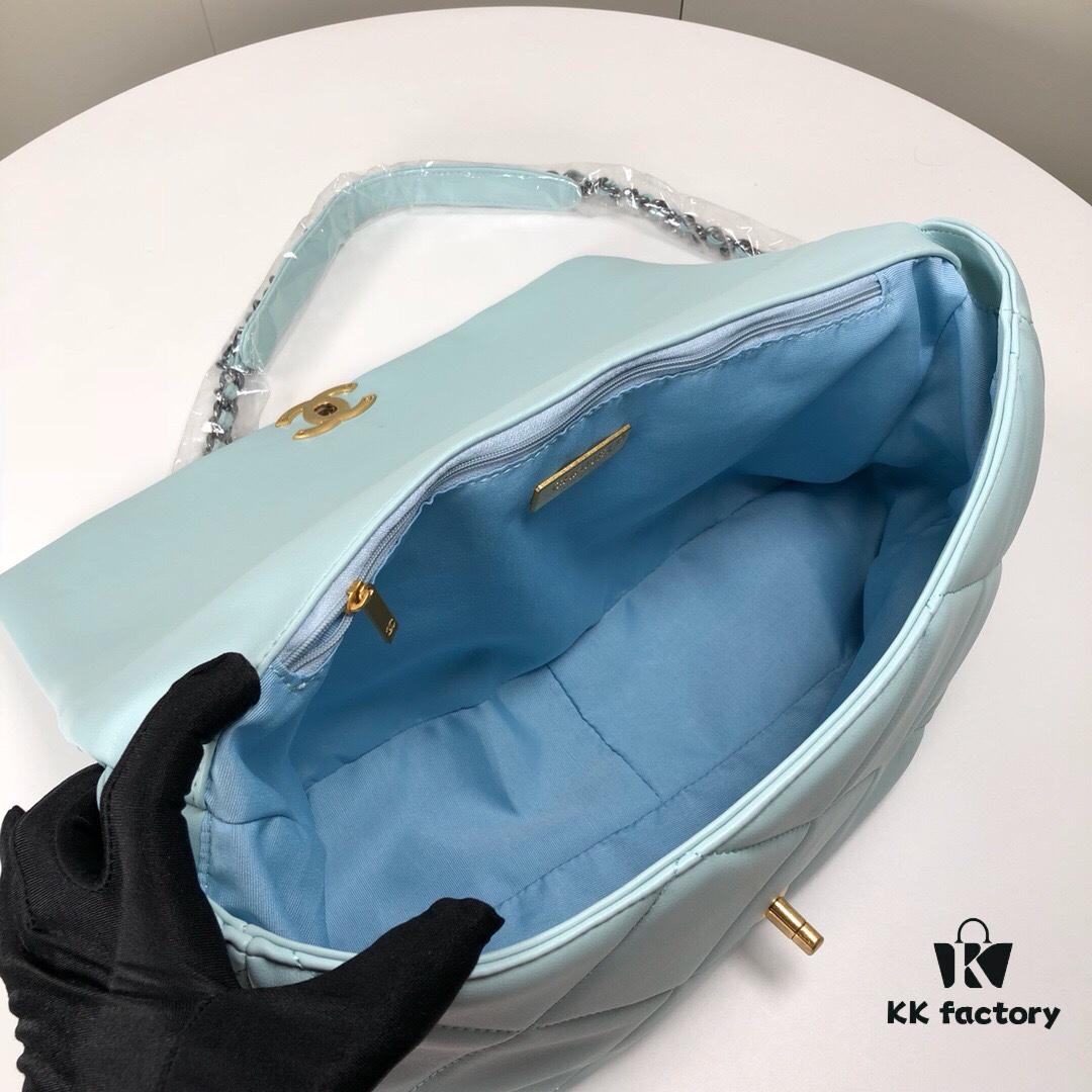 Mint Green Large Chanel Latest Bestseller Release 📣📣 Cabinet Synchronized, Imported Cowhide Leather with Super Soft Touch