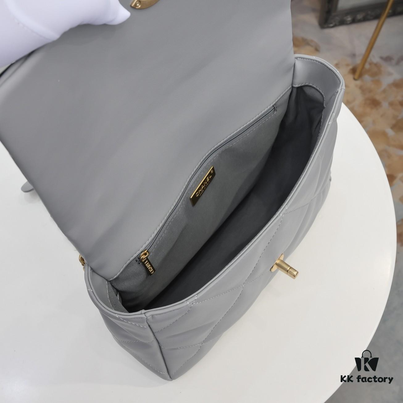 Gray Medium-Sized Chanel Latest Bestseller Now Available – Imported Calfskin, Super Soft Texture