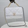 Pure White Medium-Sized Chanel Latest Bestseller - Now Available 📣📣 Same as Boutique, Imported Calfskin Leather 🐂, Extremely Soft to the Touch
