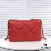 Large Red Medium-Sized Chanel Latest Bestseller Now Available 📣📣 Synchronized with Counter Release🤭 Premium Imported Calfskin 🐂 Extremely Soft Touch. Excellent Fit, Can Be Carried by Hand, on Shoulder, or Crossbody, Fully Showcasing Women's Elegant Charm 💃 Act Now!