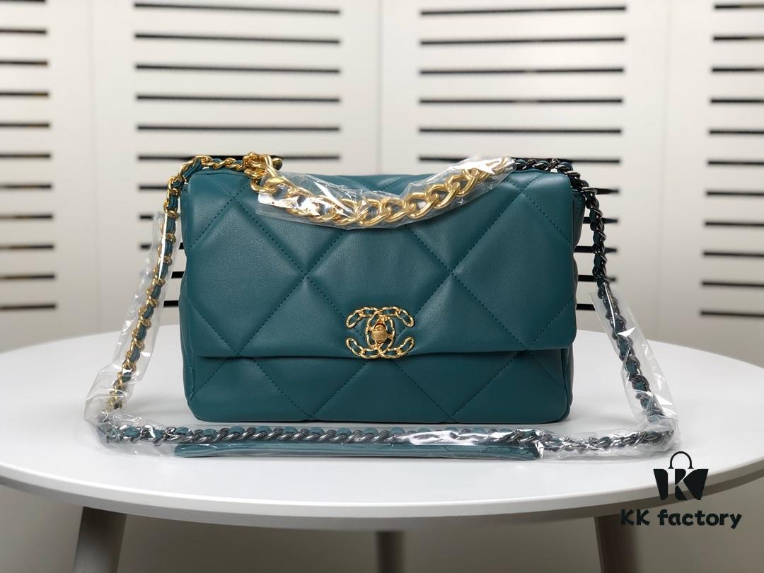 Turquoise Blue Medium Chanel Latest Bestseller Just Released 📣📣 Synchronized with Boutique, Imported Calfskin 🐂 Exceptionally Soft to Touch