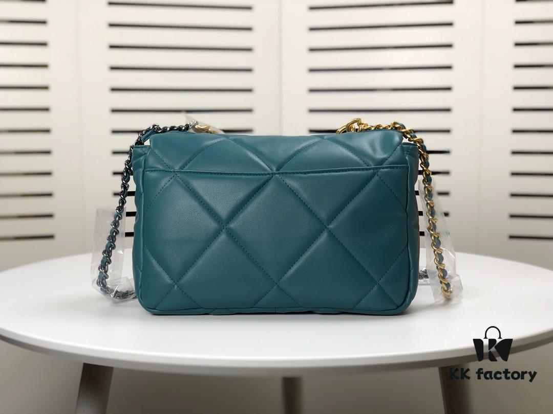 Turquoise Blue Medium Chanel Latest Bestseller Just Released 📣📣 Synchronized with Boutique, Imported Calfskin 🐂 Exceptionally Soft to Touch