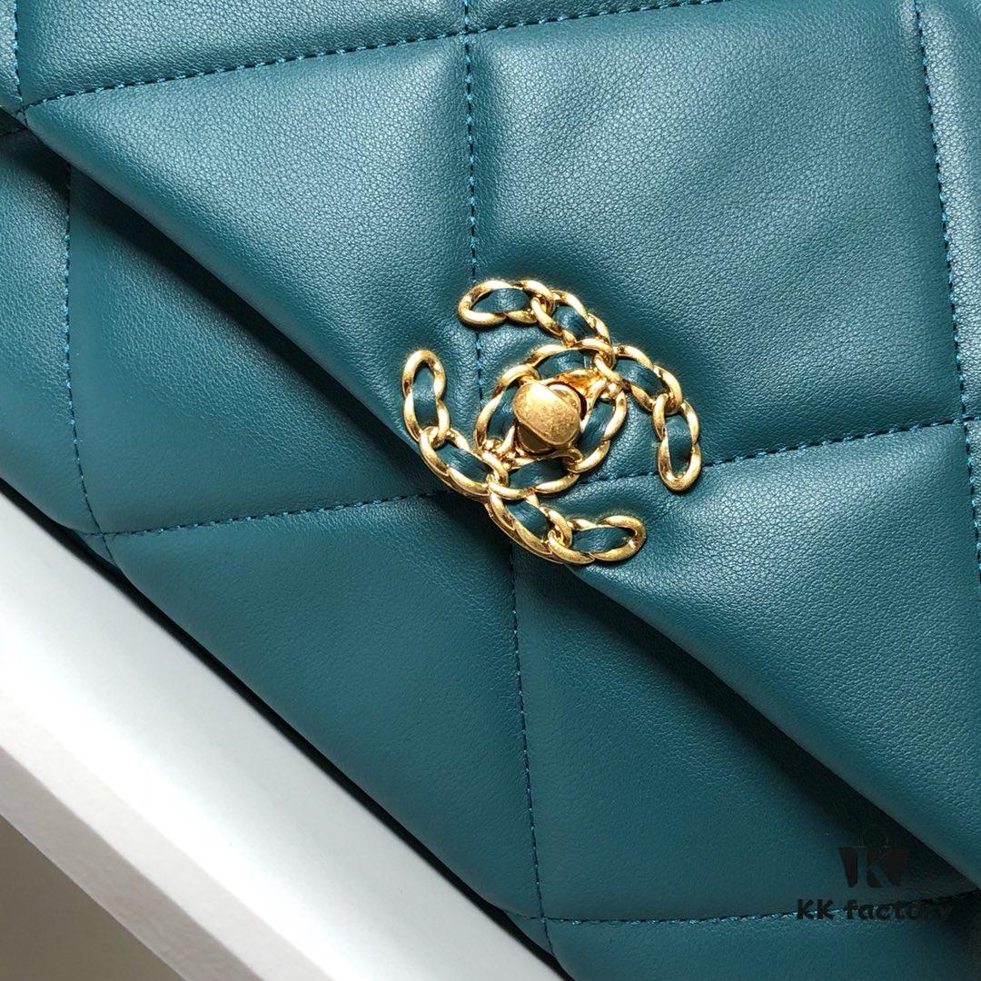 Turquoise Blue Medium Chanel Latest Bestseller Just Released 📣📣 Synchronized with Boutique, Imported Calfskin 🐂 Exceptionally Soft to Touch