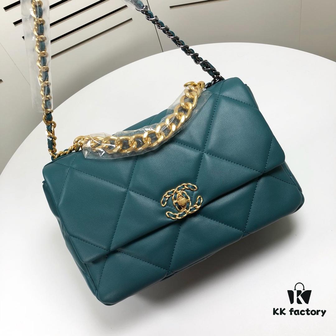 Turquoise Blue Medium Chanel Latest Bestseller Just Released 📣📣 Synchronized with Boutique, Imported Calfskin 🐂 Exceptionally Soft to Touch