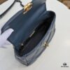 Small Deep Blue Chanel Latest Bestseller Just Arrived 📣📣 Same as Counter Version🤭 Premium Imported Calfskin Leather🐂 Extremely Soft to Touch. Stunning Fit and Flattering Silhouette, Can Be Carried by Hand, on Shoulder or Crossbody, Fully Showcasing Feminine Elegance 💃 Grab Yours Now