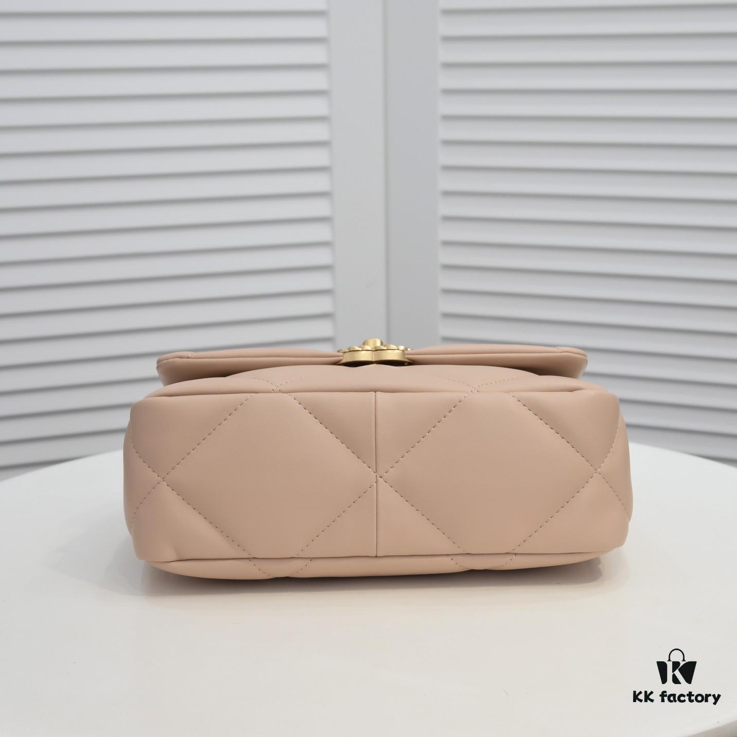 Beige Small Chanel Latest Bestseller Available Now 📣📣 Synchronized with Boutique - Imported Calfskin Leather 🐂 Exceptionally Soft Touch