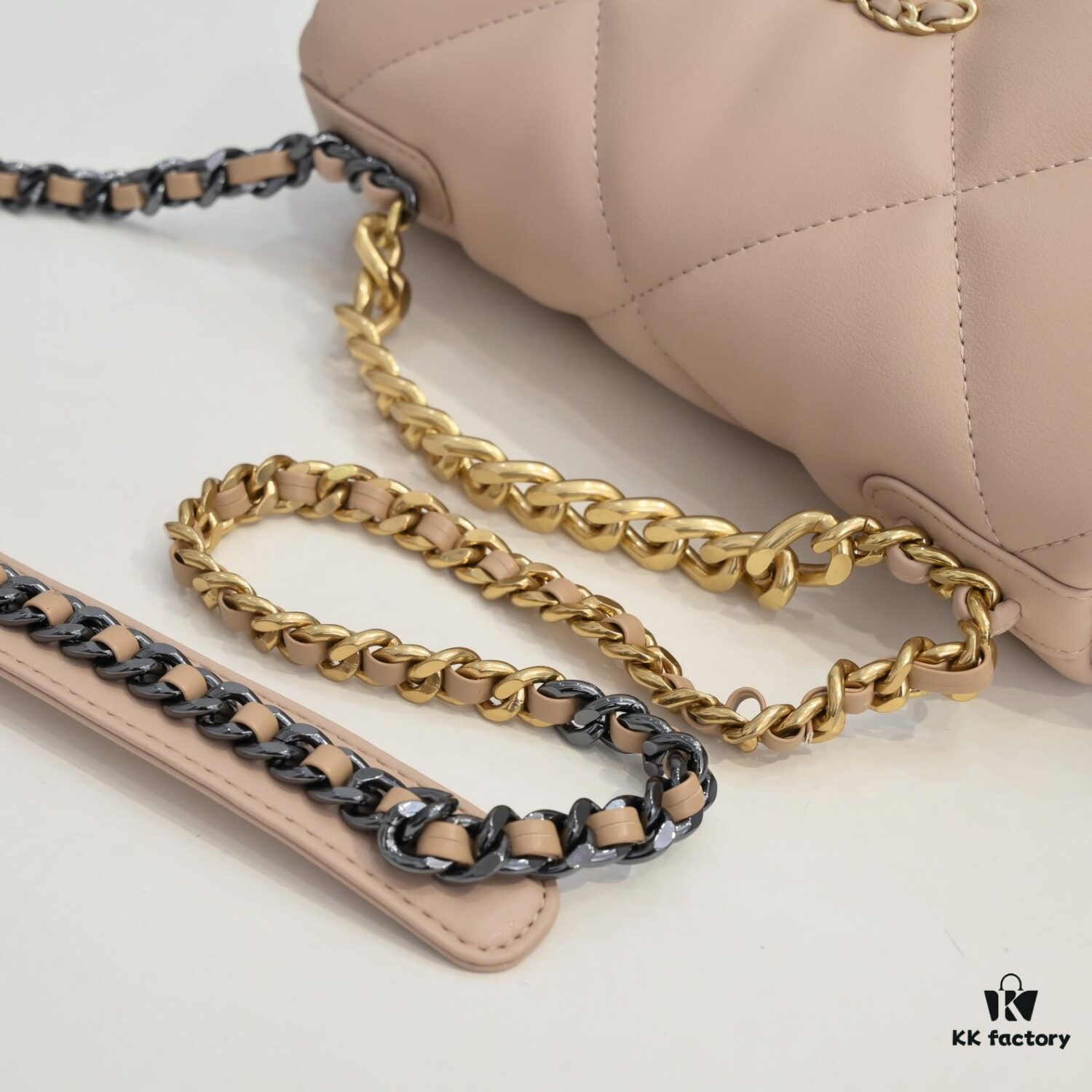 Beige Small Chanel Latest Bestseller Available Now 📣📣 Synchronized with Boutique - Imported Calfskin Leather 🐂 Exceptionally Soft Touch