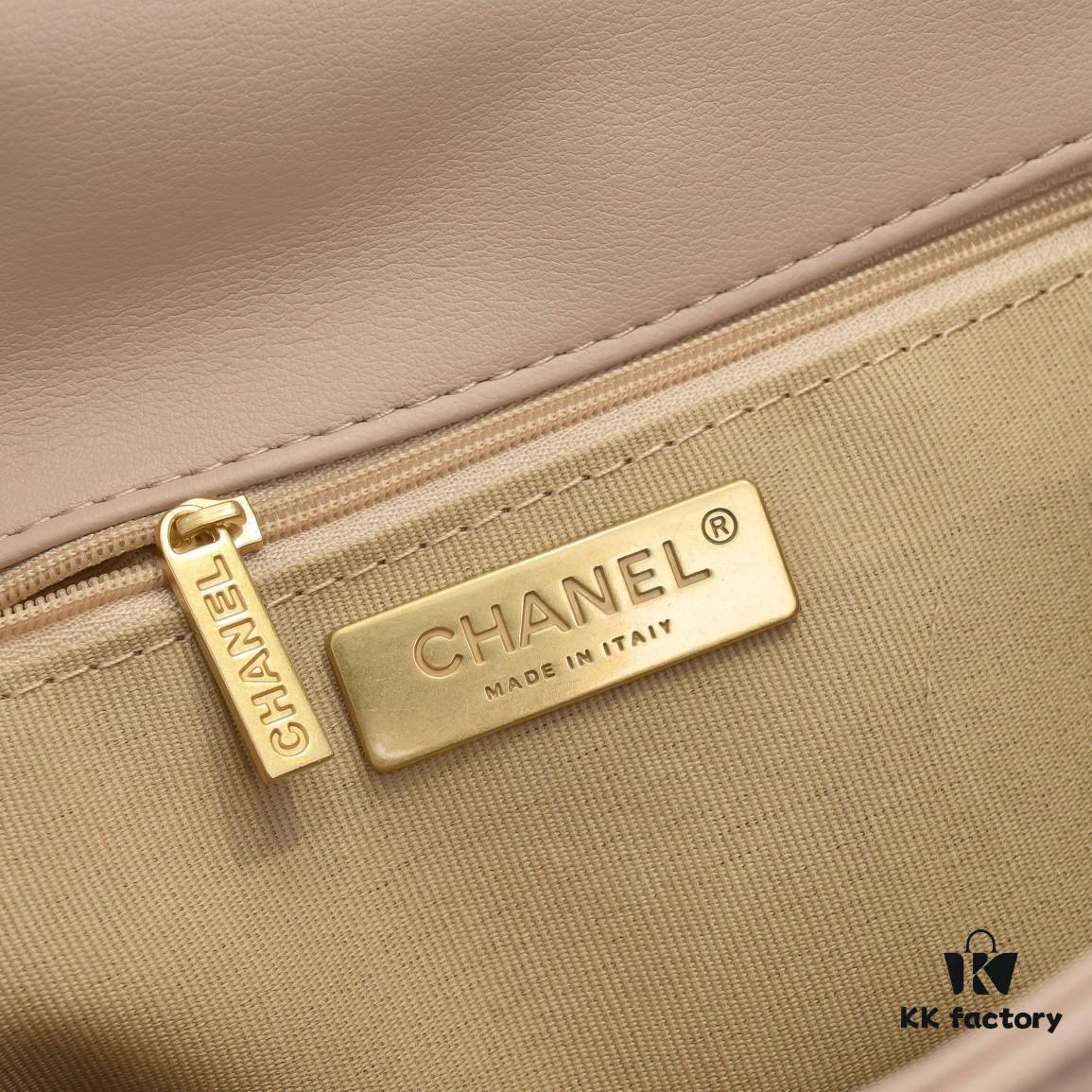 Beige Small Chanel Latest Bestseller Available Now 📣📣 Synchronized with Boutique - Imported Calfskin Leather 🐂 Exceptionally Soft Touch