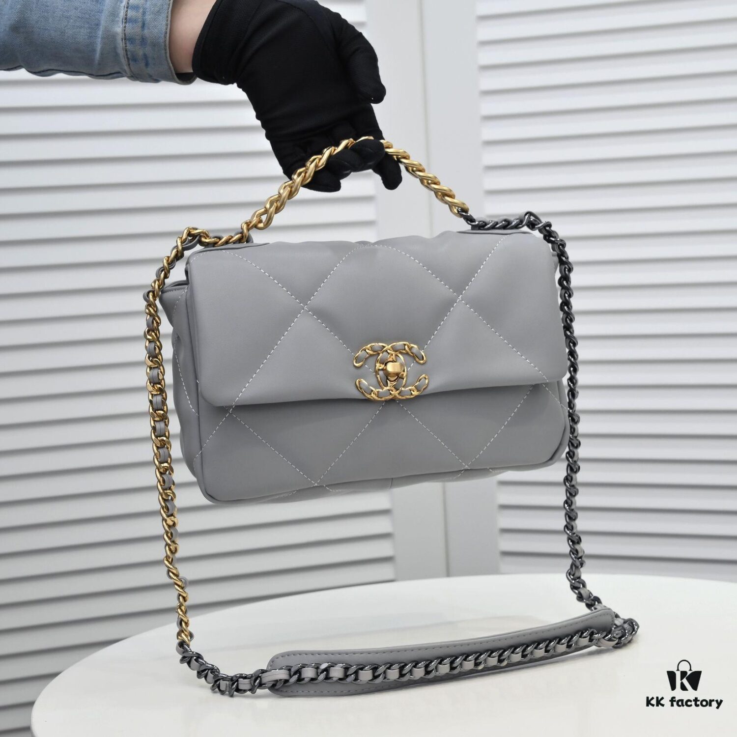 Gray Mini Chanel Latest Bestseller in Stock - Imported Calfskin Leather, Soft Touch, Elegant and Versatile Design