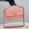 Pink Mini Chanel Latest Bestseller Release 📣📣 Synchronized with Counter, Imported Calfskin Leather 🐂 Exceptionally Soft Touch, Superb Fit, Can Be Carried by Hand, on Shoulder or Crossbody, Fully Showcasing Women's Elegant Charm 💃 Act Now